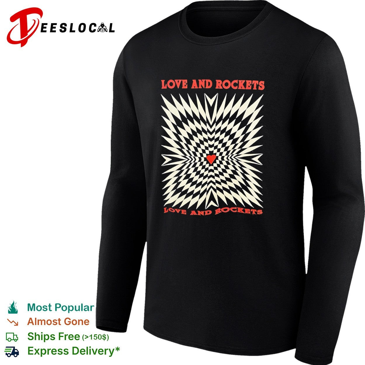 Love and Rockets Heart Alternative Rock shirt
