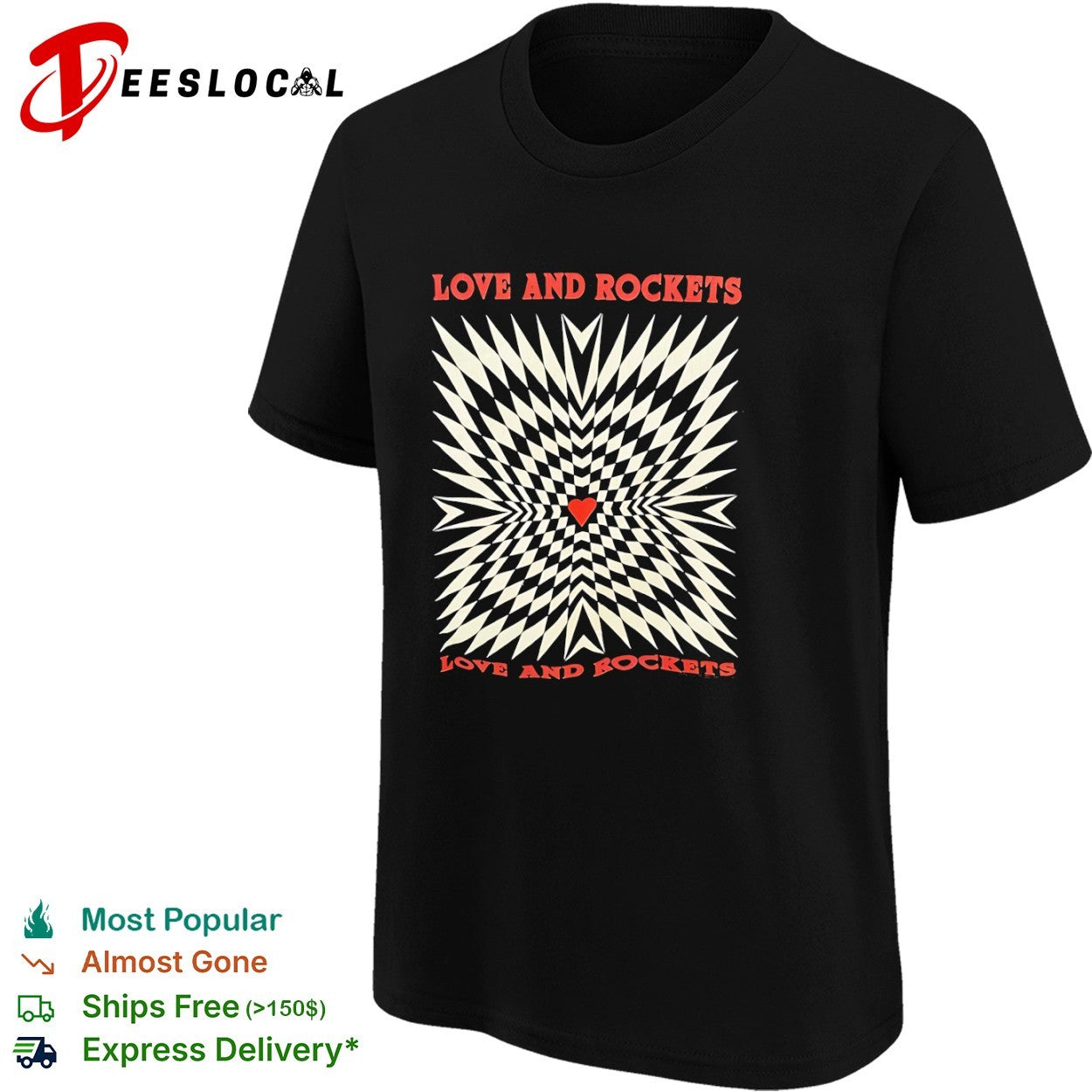 Love and Rockets Heart Alternative Rock shirt