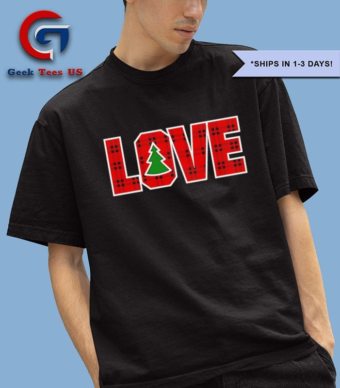 Love plaid Christmas 2025 shirt
