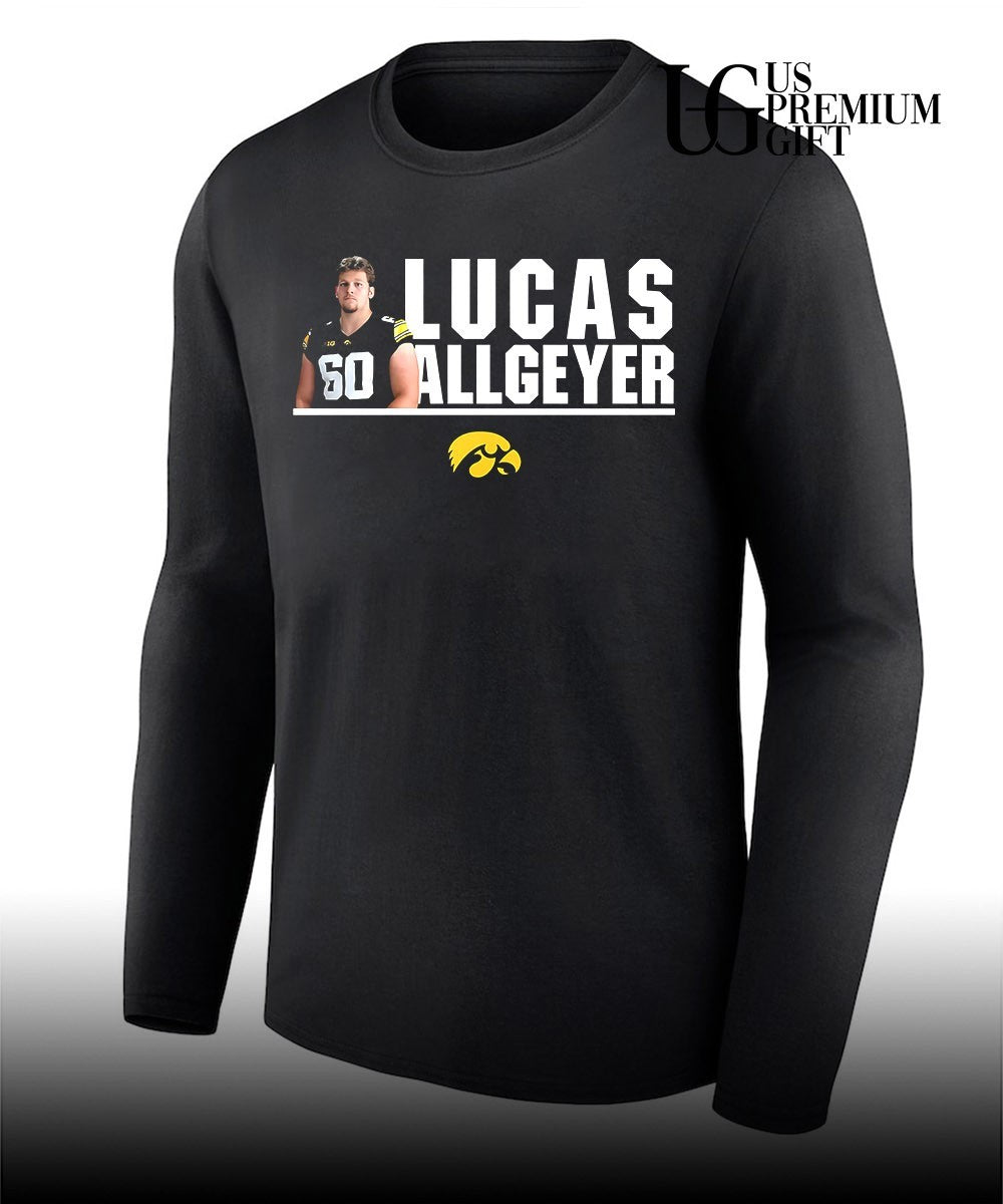 Lucas Allgeyer Iowa Hawkeyes football logo shirt