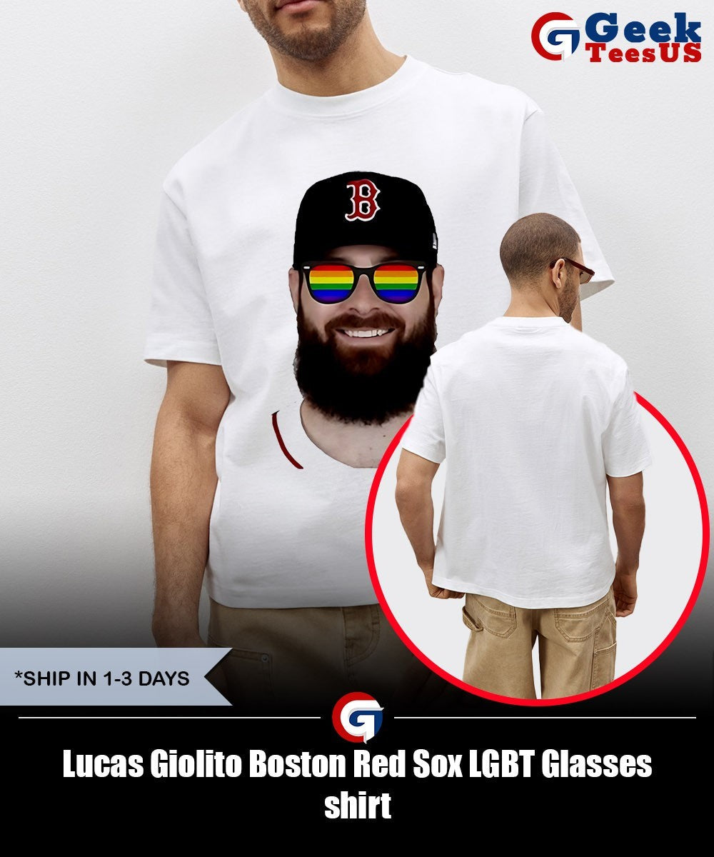 Lucas Giolito Boston Red Sox LGBT Glasses shirt