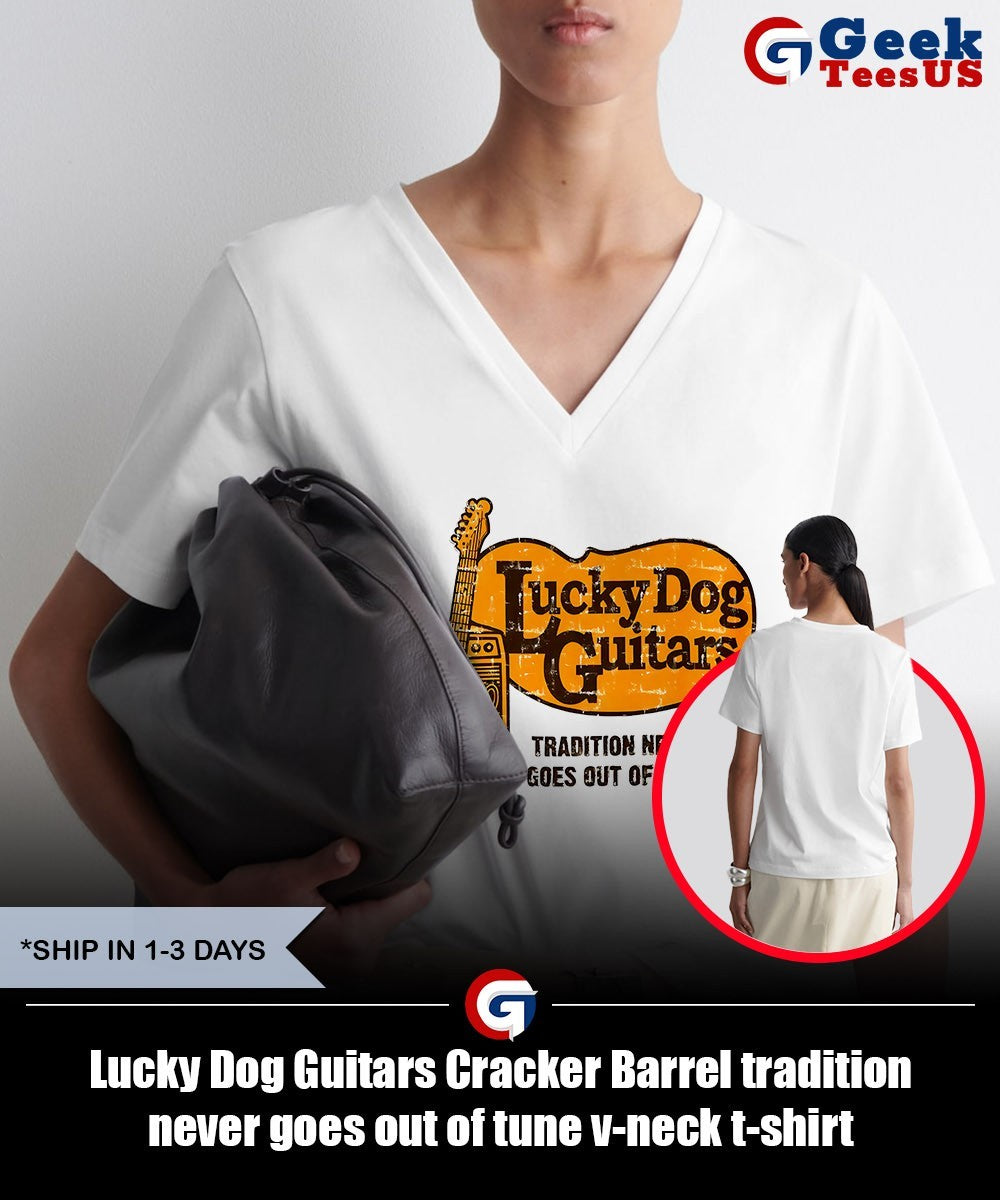 Lucky Dog Guitars Cracker Barrel tradition never goes out of tune shirt