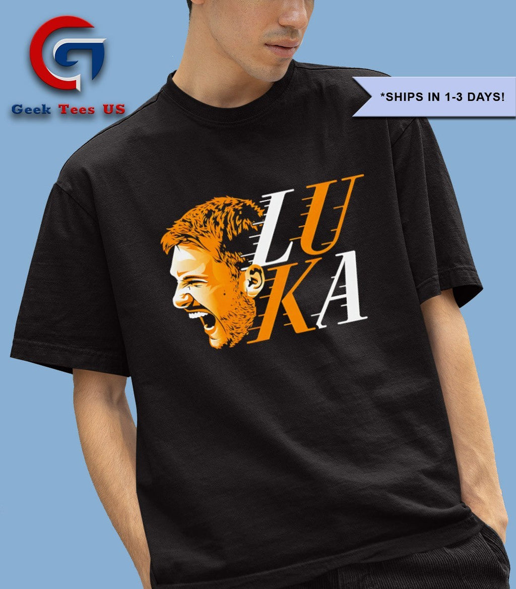 Luka Doncic big head scream Los Angeles Lakers T-shirt