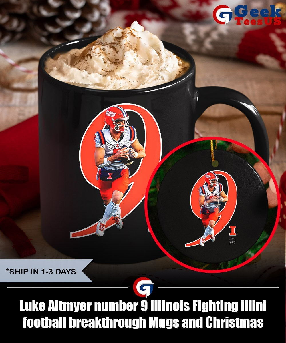 Luke Altmyer number 9 Illinois Fighting Illini football breakthrough shirt