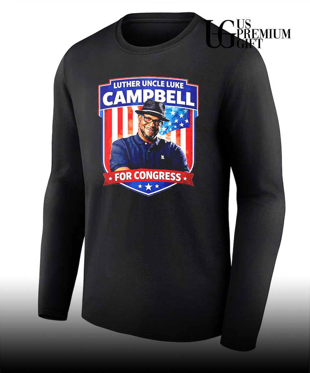 Luther Uncle Luke Campbell for congress T-shirt