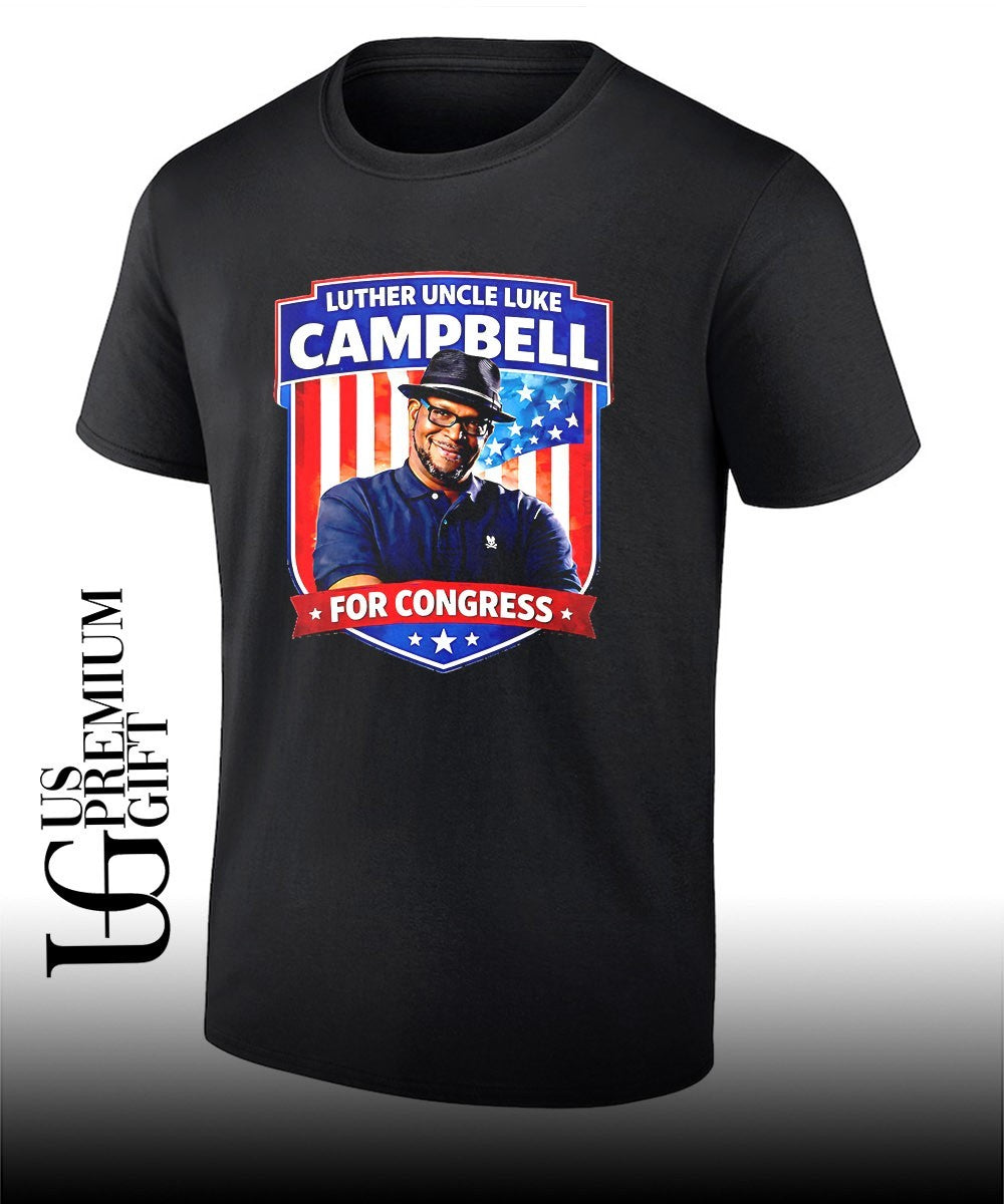Luther Uncle Luke Campbell for congress T-shirt
