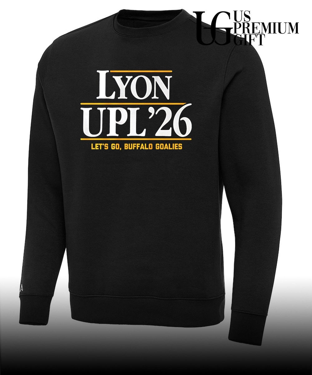 Lyon-UPL 2026 Alex Lyon and Ukko-Pekka Luukkonen Buffalo Sabres NHL let’s go Buffalo Goalies shirt