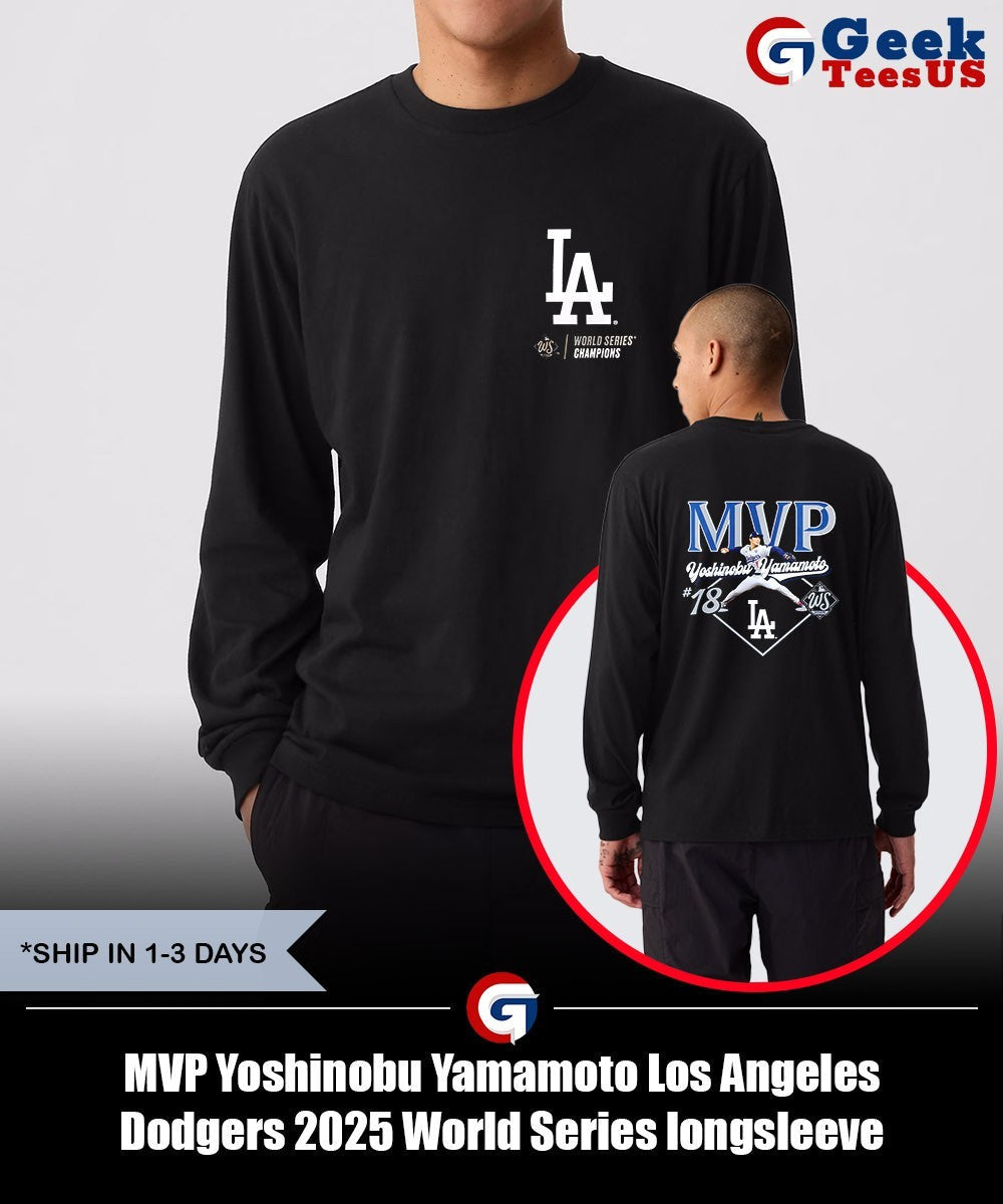 MVP Yoshinobu Yamamoto Los Angeles Dodgers 2025 World Series shirt