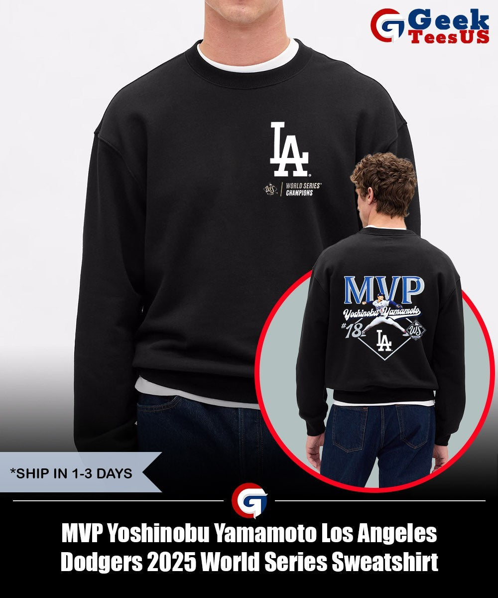 MVP Yoshinobu Yamamoto Los Angeles Dodgers 2025 World Series shirt