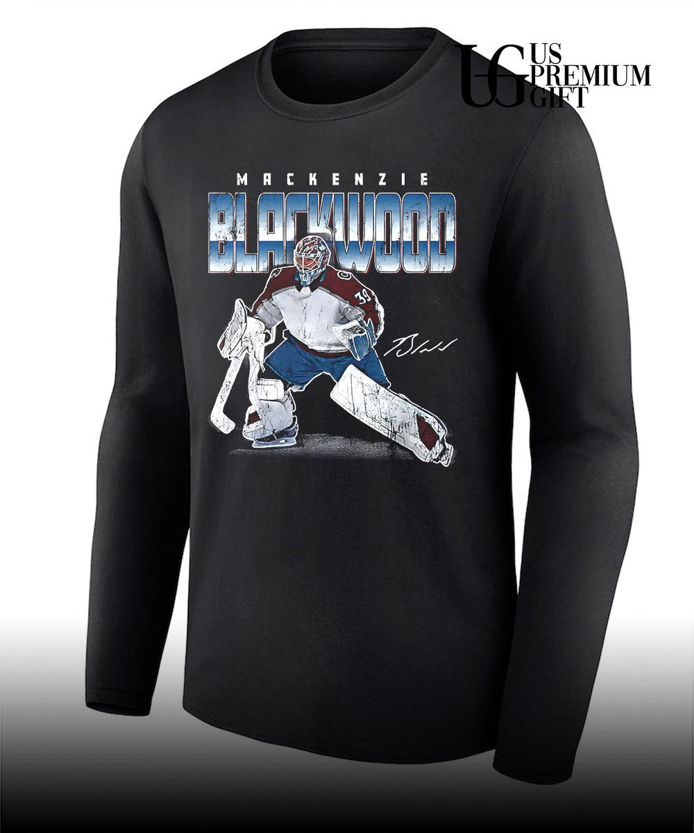 MacKenzie Blackwood Colorado Avalanche hockey signature graphic shirt