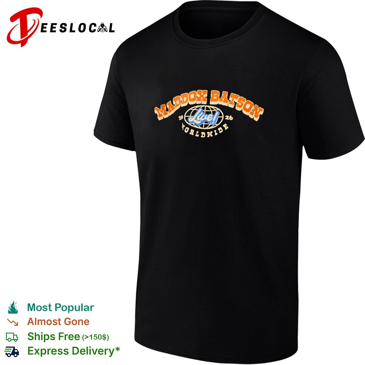 Maddox Batson live 2026 worldwide shirt