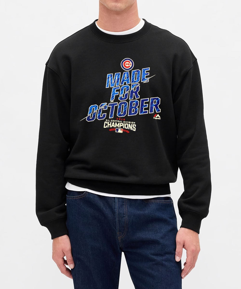 Made for October Chicago Cubs NL Central Division Champions 2016 shirt
