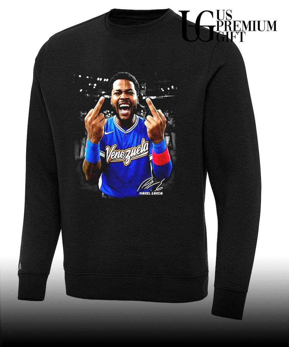 Maikel Garcia Venezuelan baseball middle finger signature shirt