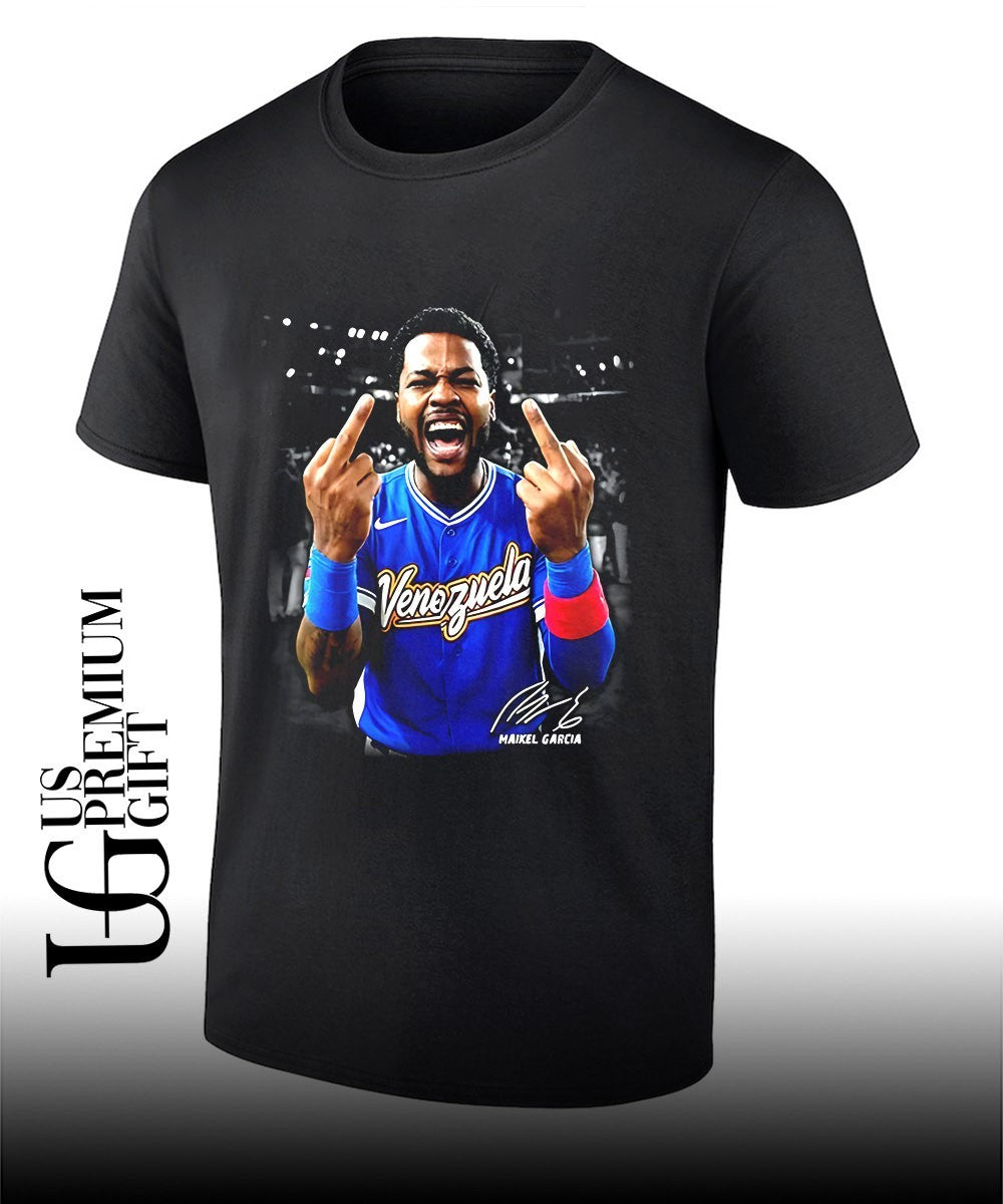 Maikel Garcia Venezuelan baseball middle finger signature shirt