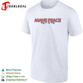 Make peace not war art logo vintage shirt