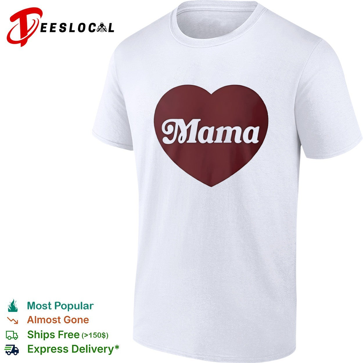 Mama Heart Mother Love Mom shirt