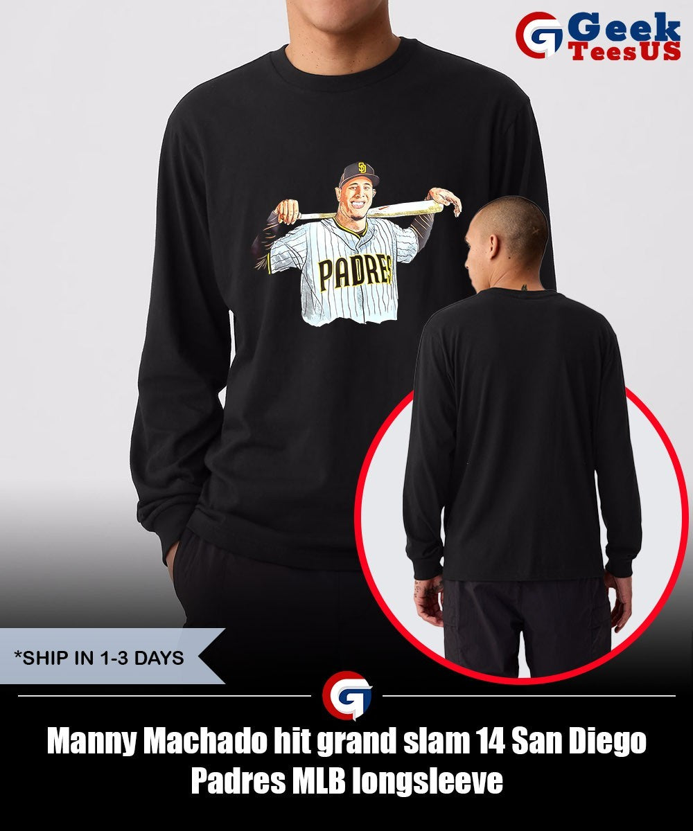 Manny Machado hit grand slam 14 San Diego Padres MLB shirt