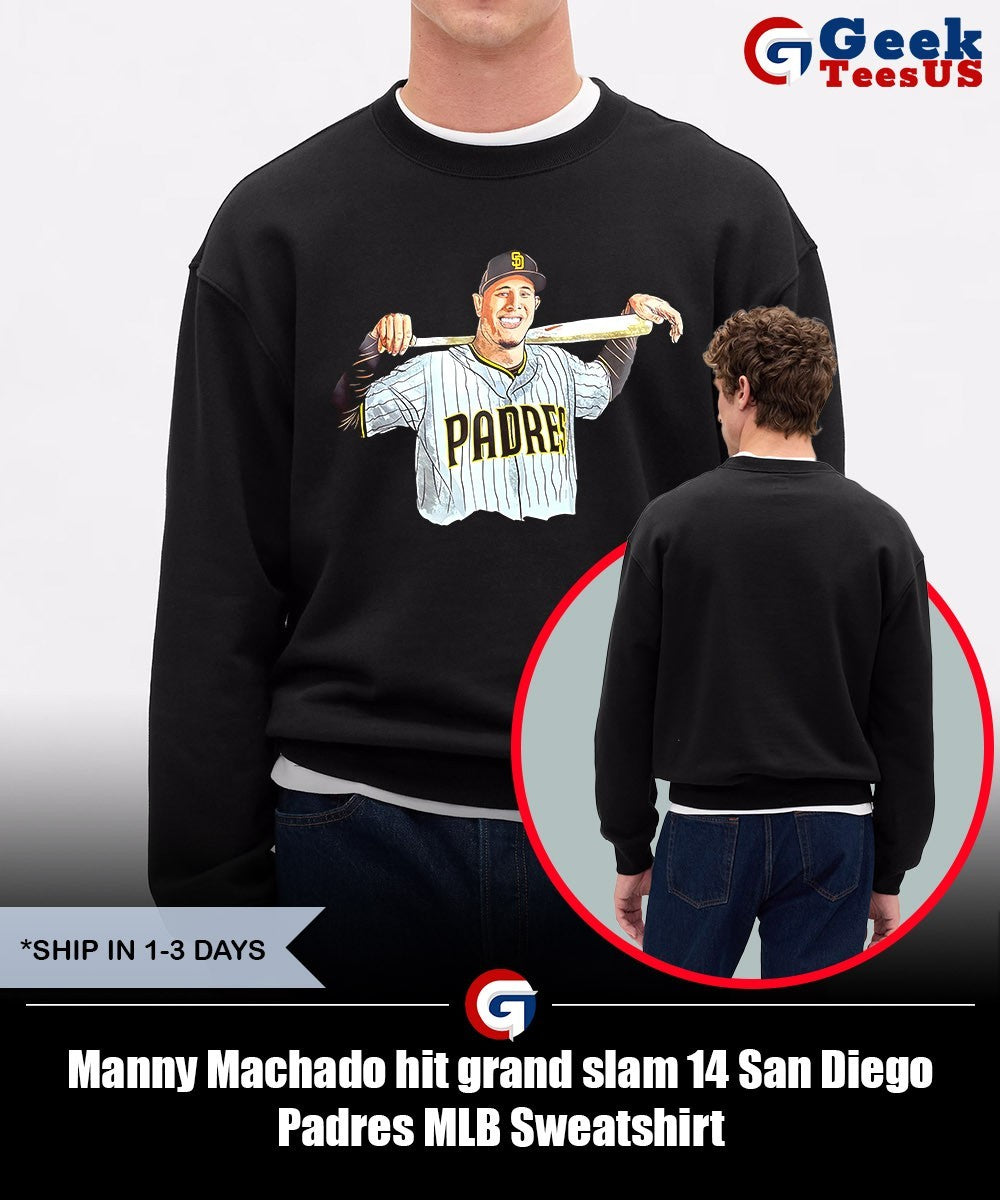 Manny Machado hit grand slam 14 San Diego Padres MLB shirt