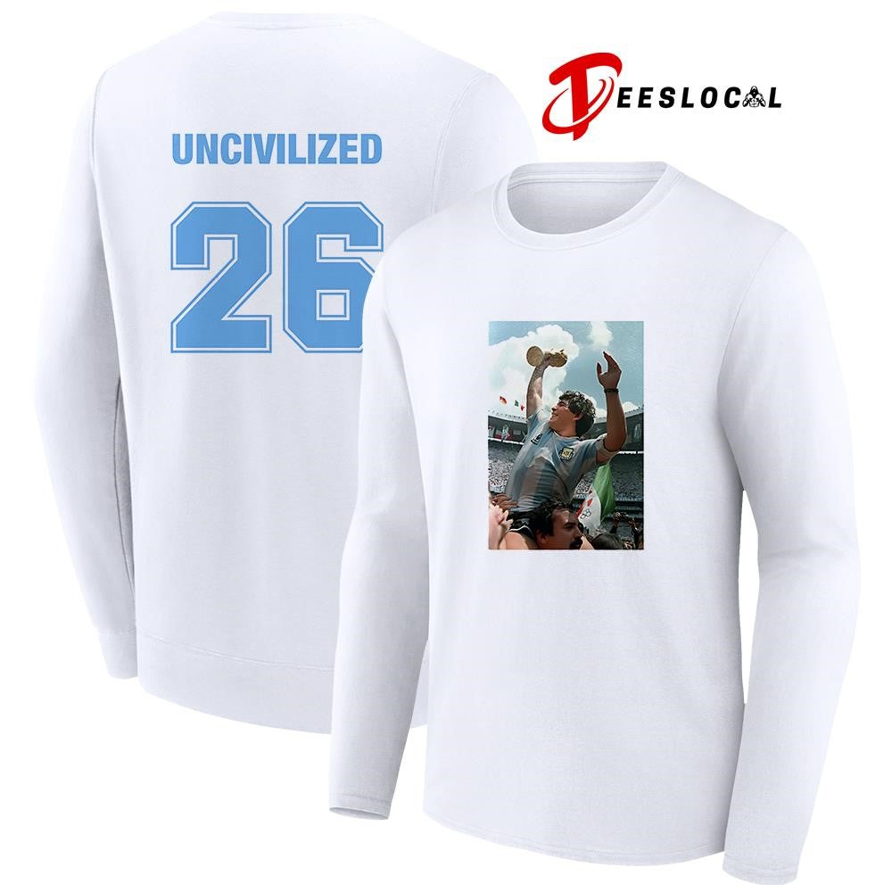 Maradonna uncivilized 26 shirt