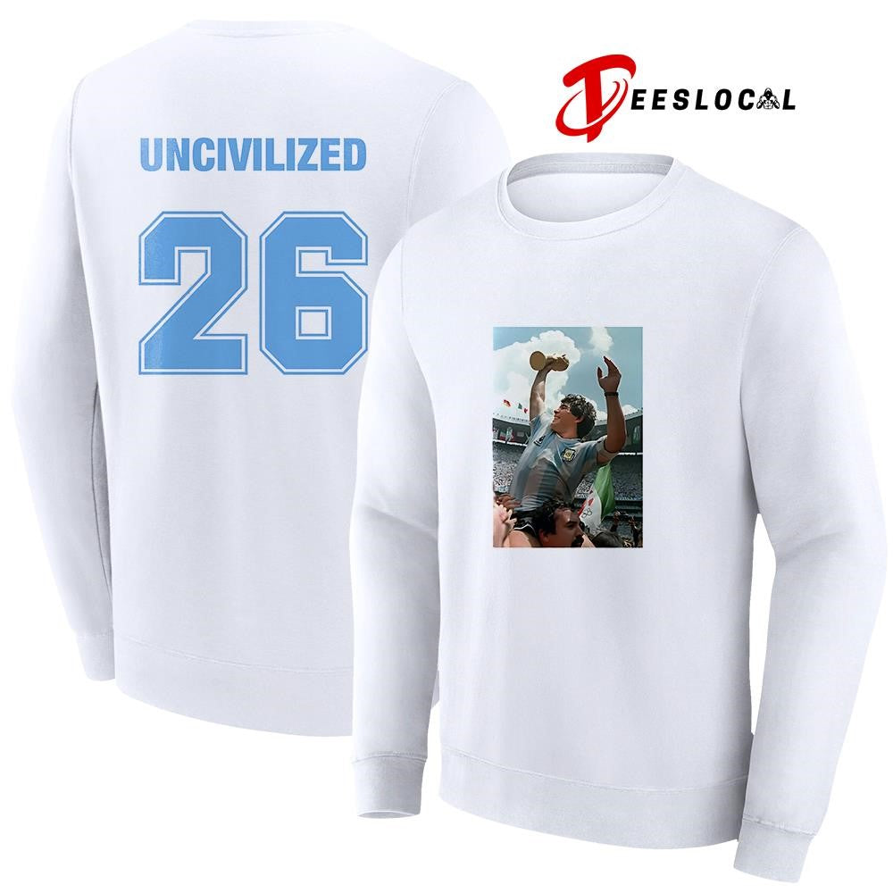 Maradonna uncivilized 26 shirt
