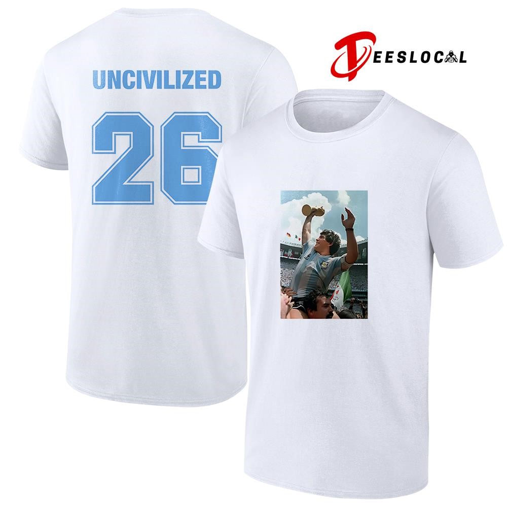 Maradonna uncivilized 26 shirt