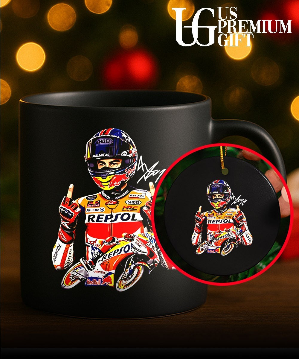 Marc Marquez racing middle finger signature shirt