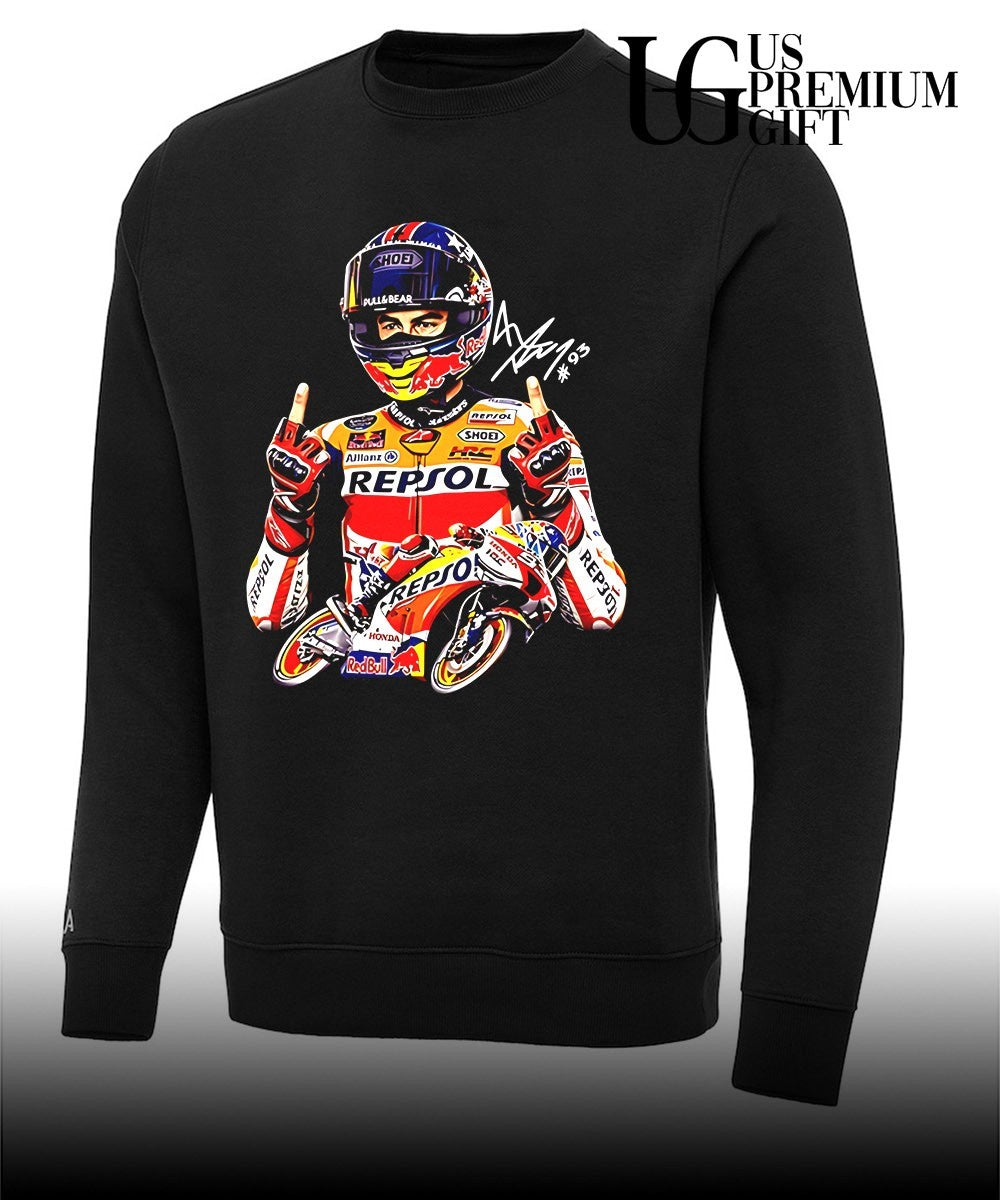 Marc Marquez racing middle finger signature shirt