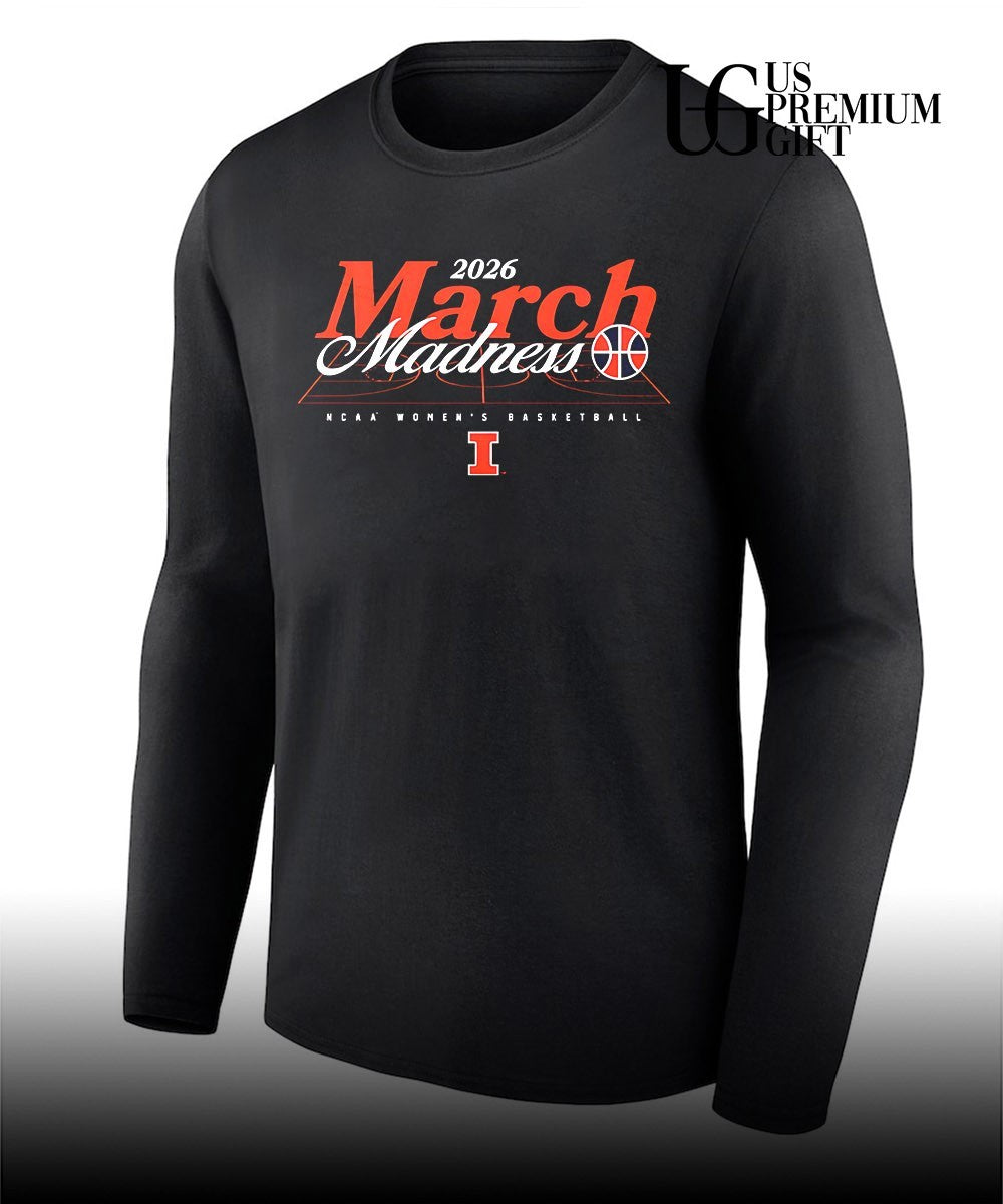 March Madness 2026 Illinois Fighting Illini NCAA Women’s basketball shirt