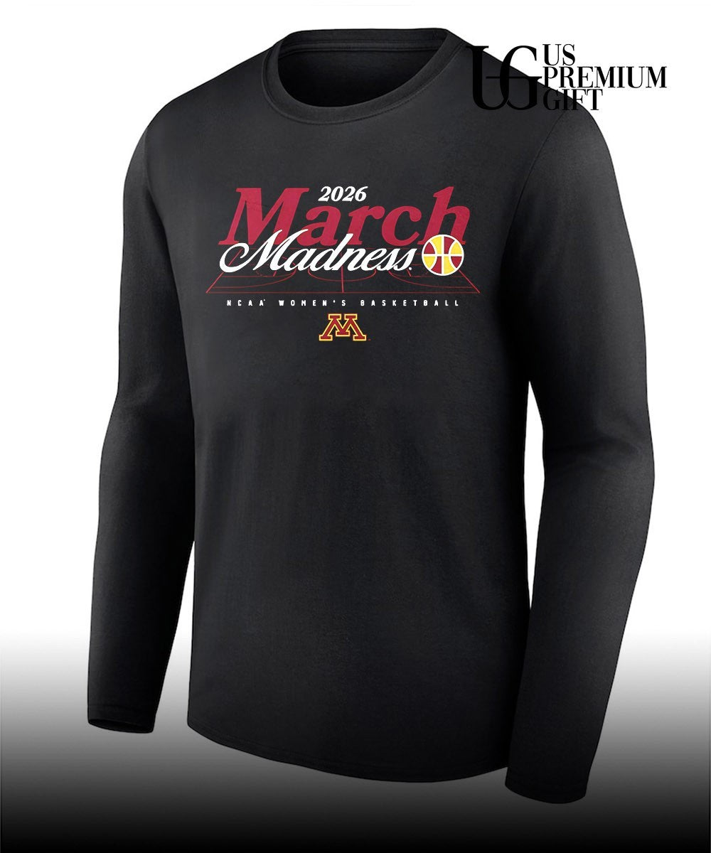 March Madness 2026 Minnesota Golden Gophers NCAA Women’s basketball shirt