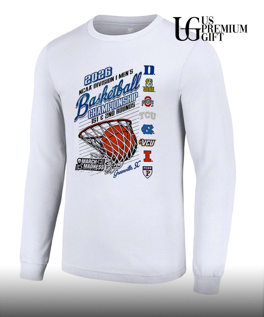 March Madness 2026 NCAA DI Men’s Basketball Championship 1St and 2nd Rounds Greenville shirt