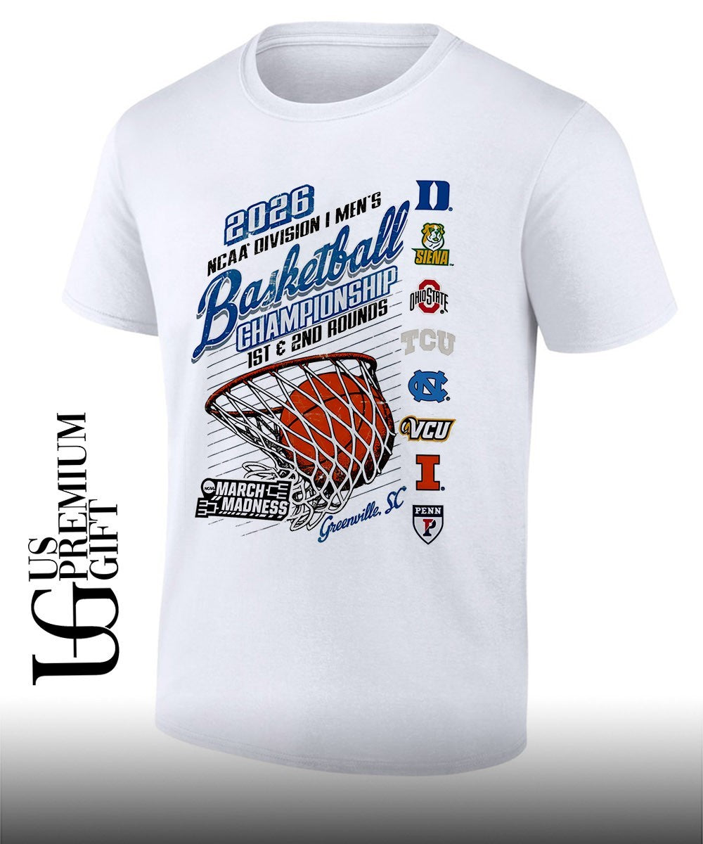 March Madness 2026 NCAA DI Men’s Basketball Championship 1St and 2nd Rounds Greenville shirt