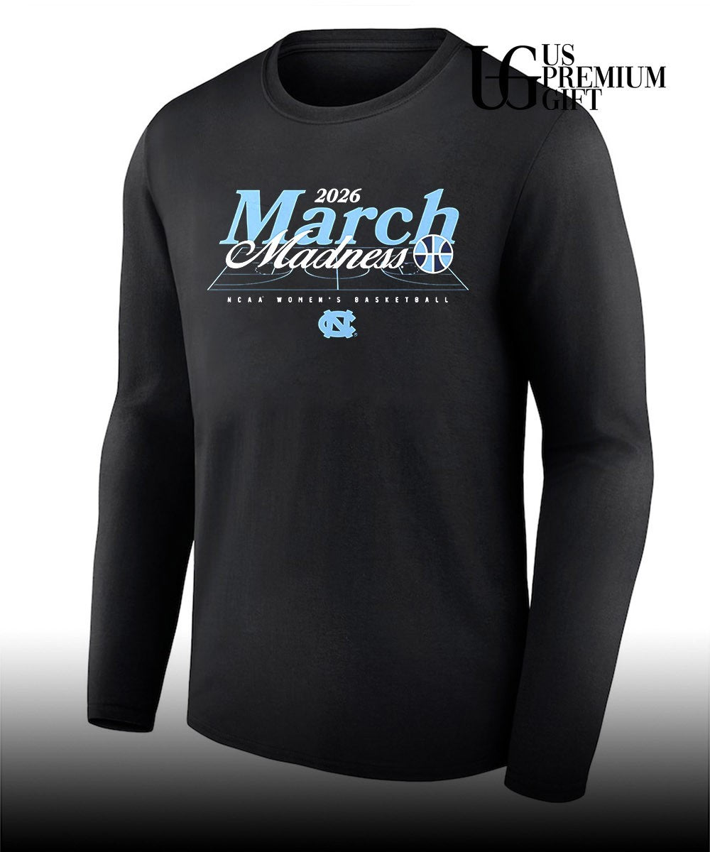 March Madness 2026 North Carolina Tar Heels NCAA Women’s basketball shirt