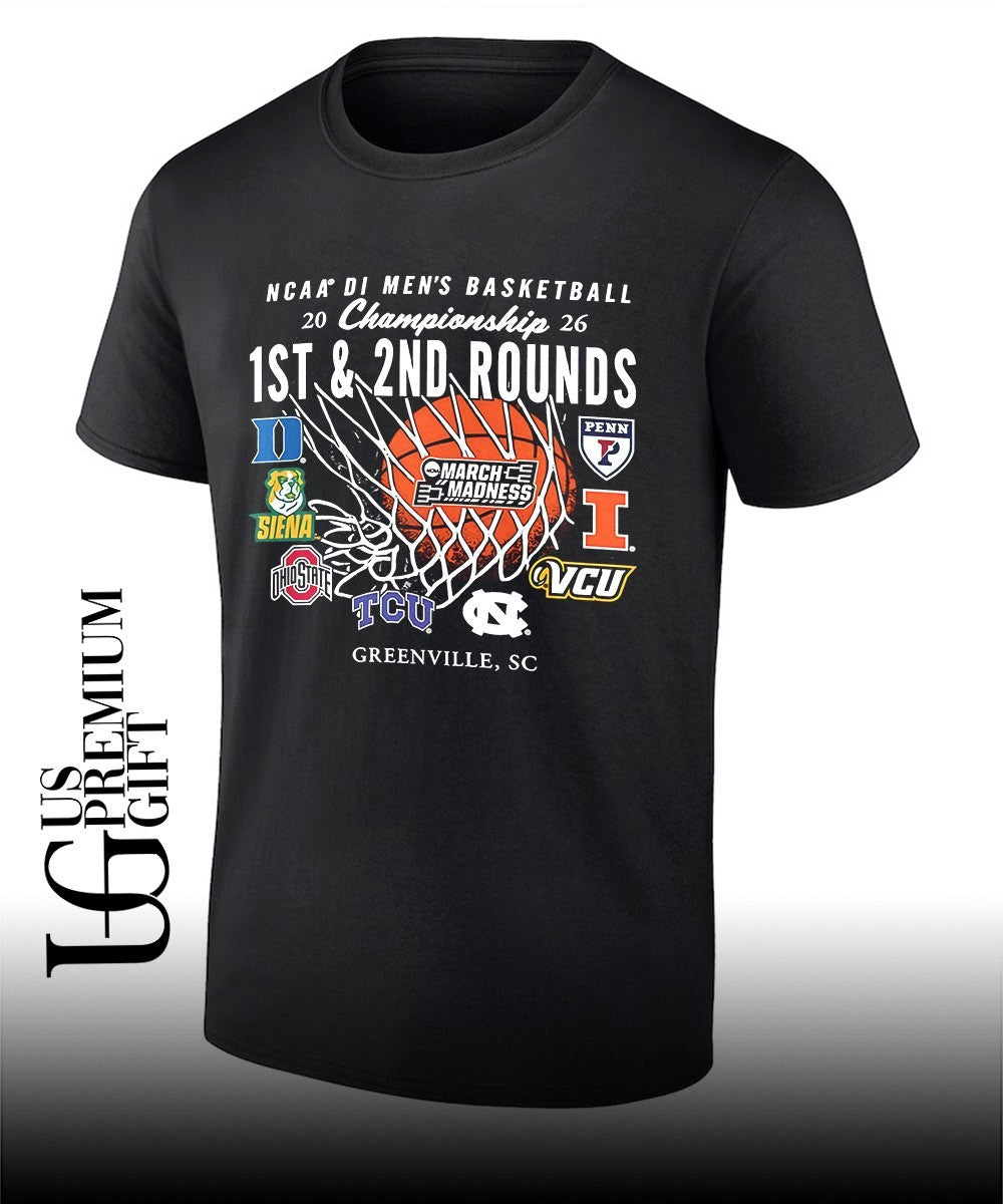 March Madness NCAA DI Men’s Basketball Nets Championship 1St and 2nd Rounds Greenville 2026 shirt
