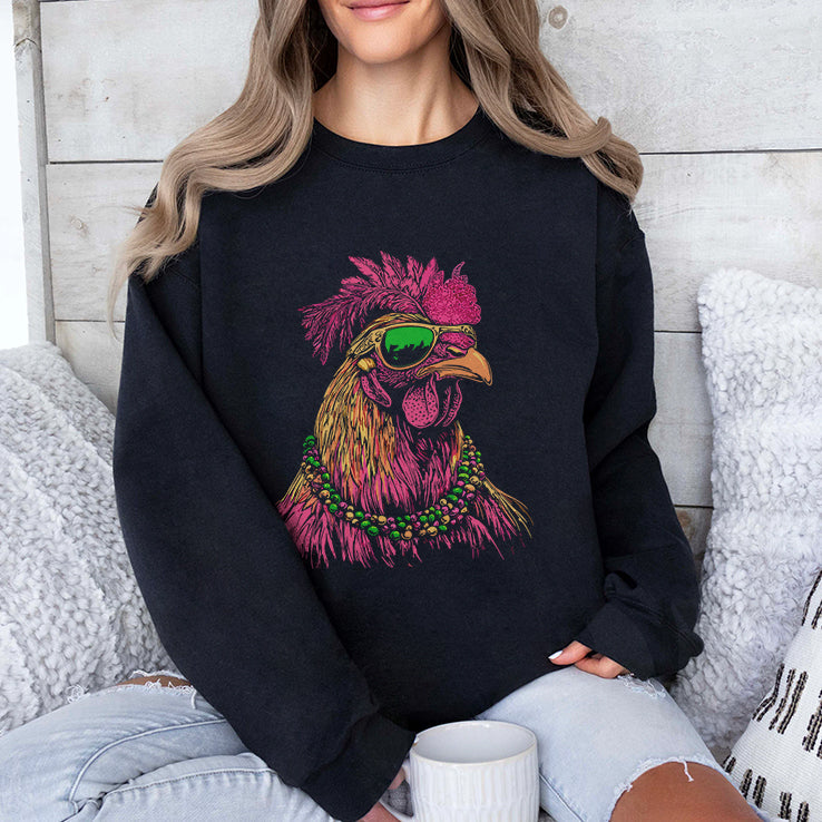 Mardi Gras Chicken T Shirt