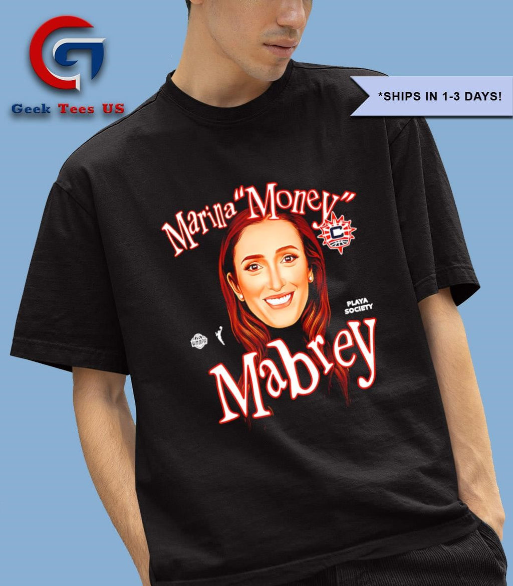 Marina Money Mabrey big head Connecticut Sun WNBA shirt