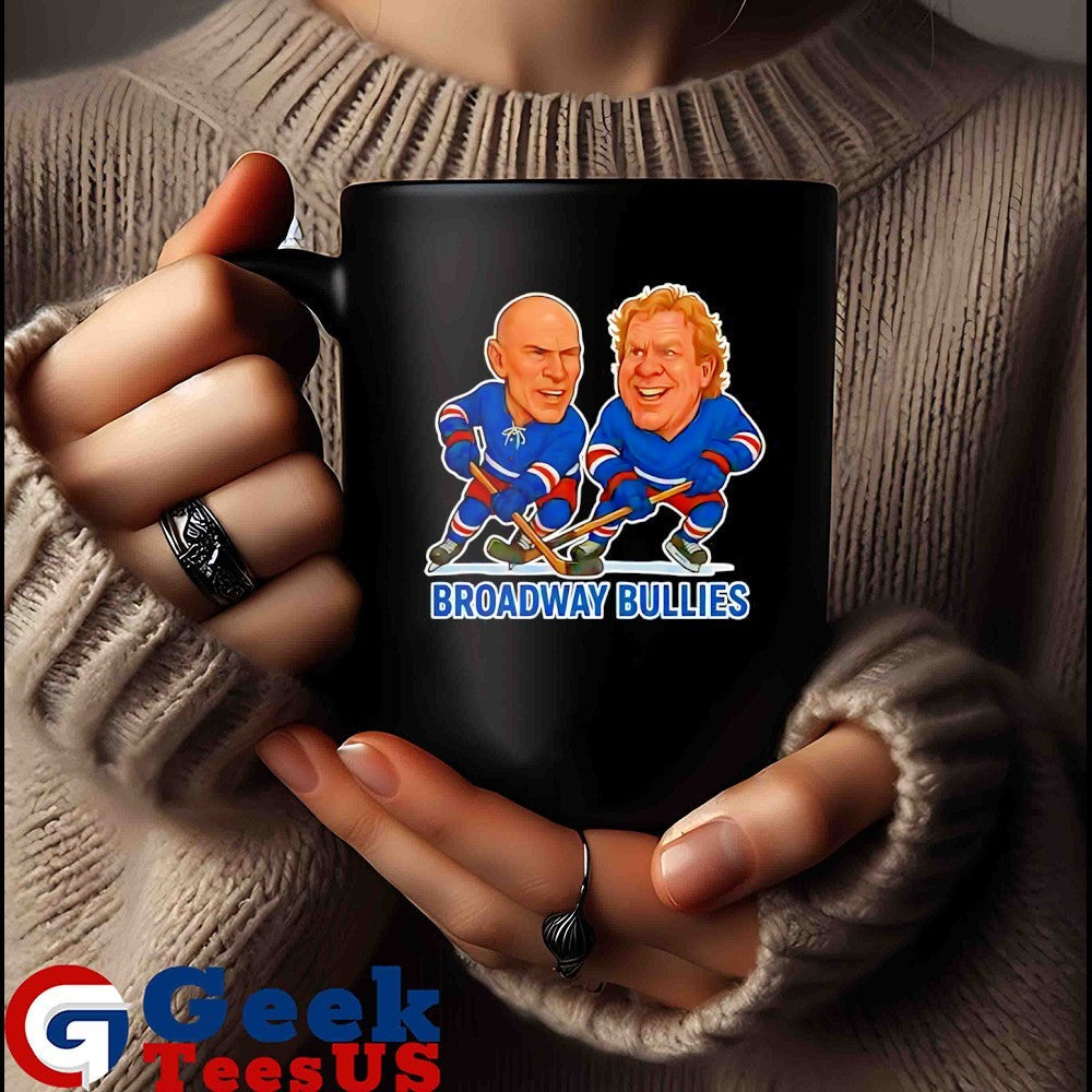 Mark Messier and Brian Leetch Broadway Bullies Hockey caricatures shirt