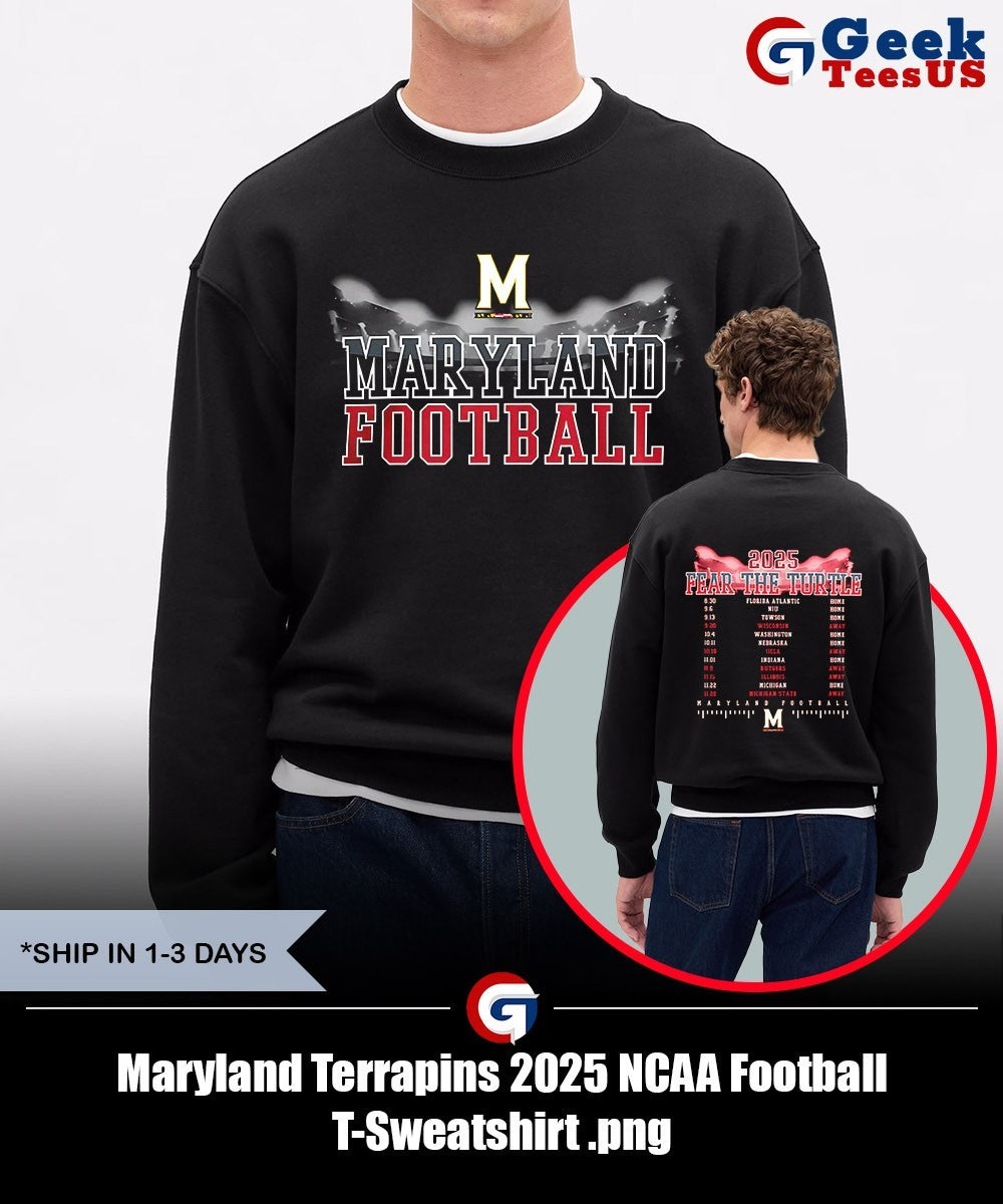 Maryland Terrapins 2025 NCAA Football T-shirt