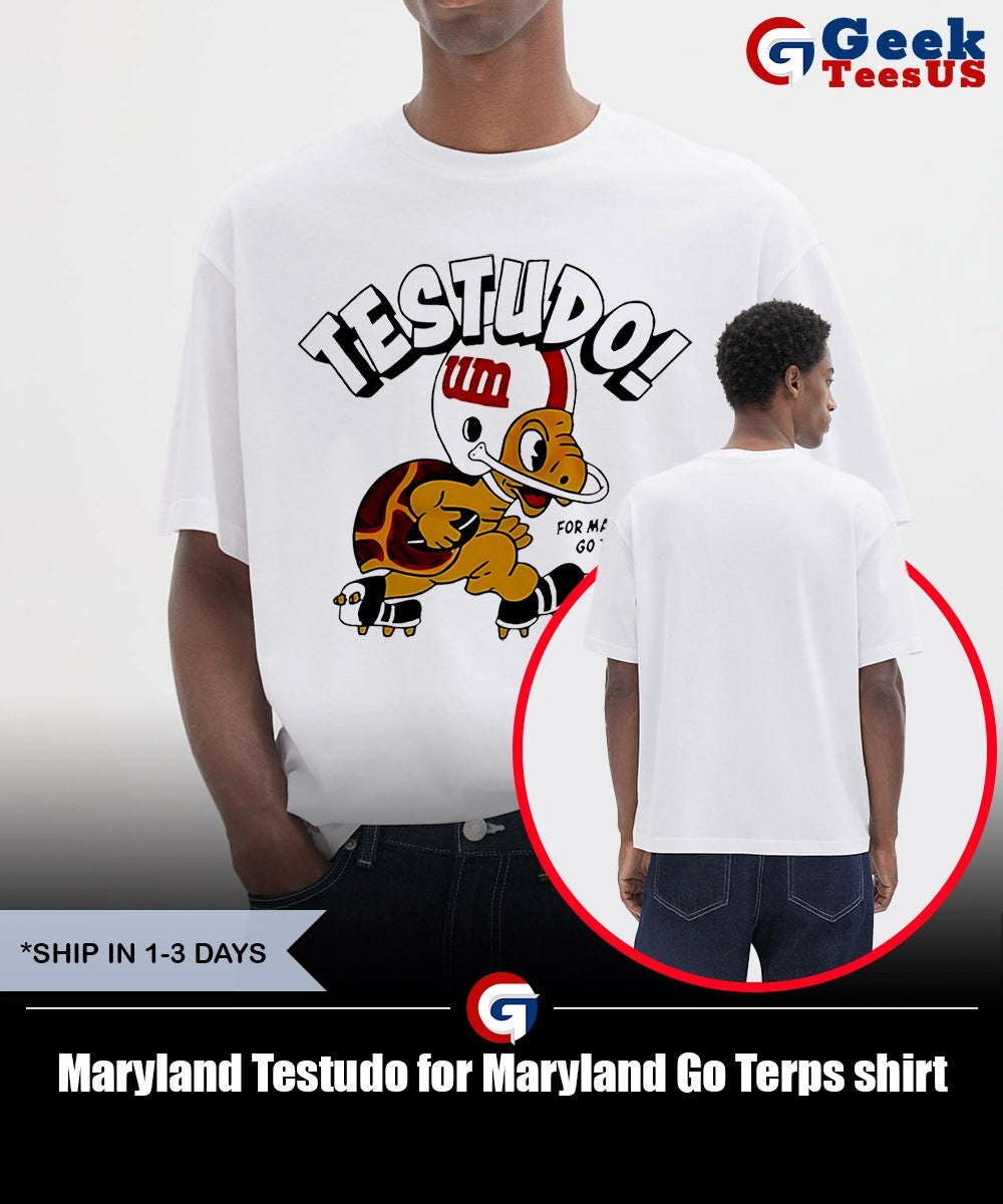 Maryland Testudo for Maryland Go Terps shirt