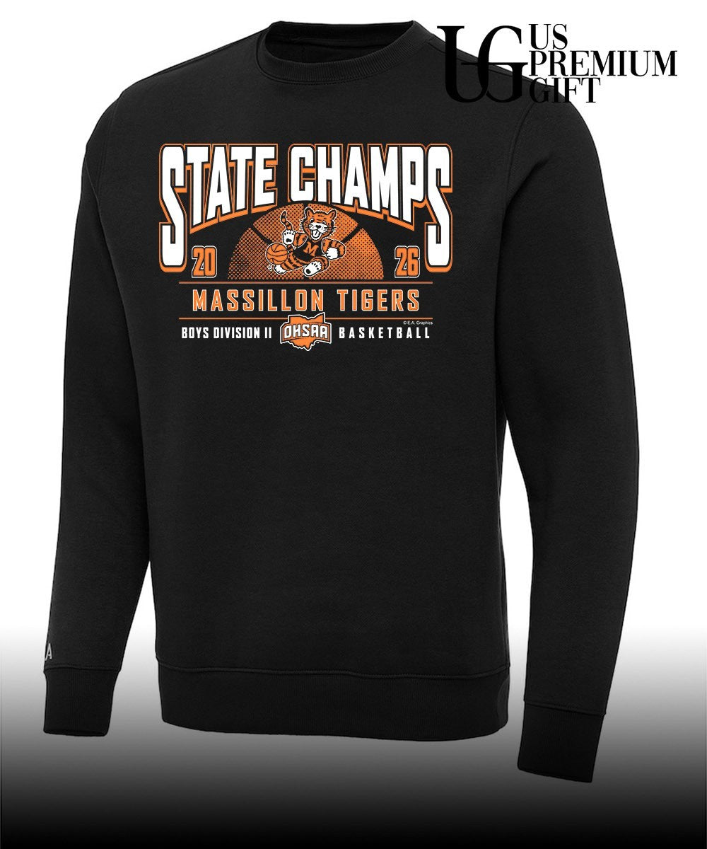 Massillon Tigers 2026 OHSAA Boys Basketball D2 State Champions shirt
