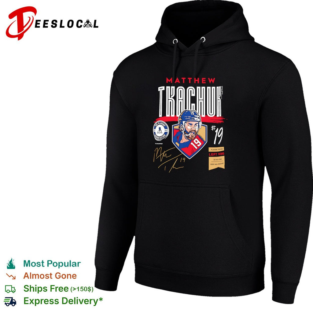 Matthew Tkachuk No19 Florida Panthers Left Wing Signature shirt
