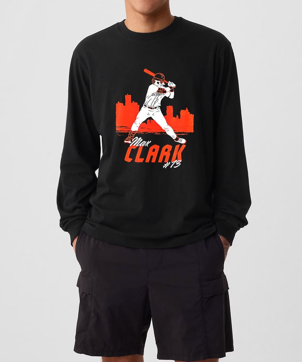 Max Clark Detroit Tigers MLB Motor City Lefty shirt
