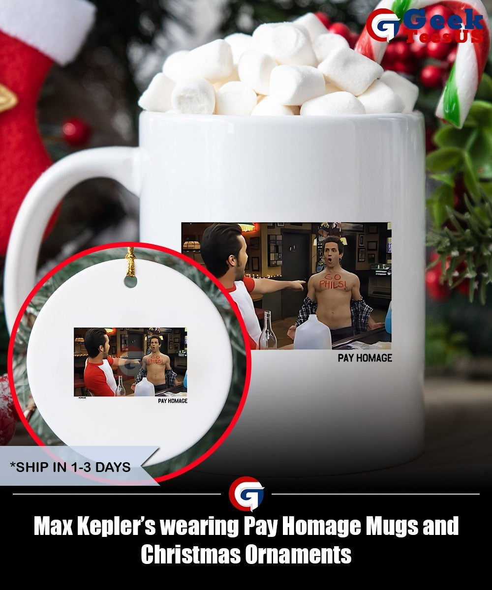 Max Kepler’s wearing Pay Homage shirt