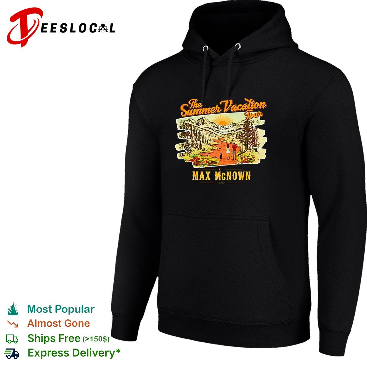 Max McNown the summer vacation tour mountains shirt