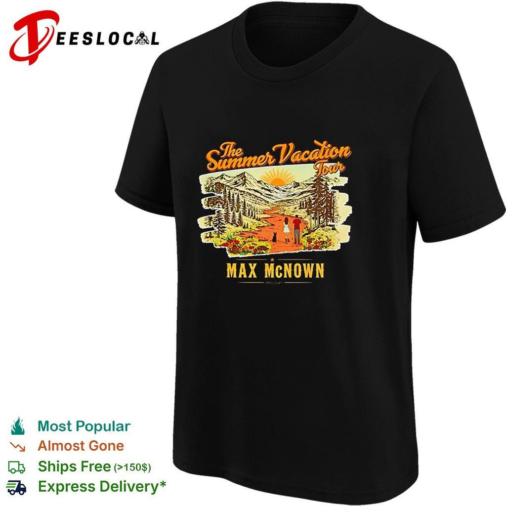 Max McNown the summer vacation tour mountains shirt