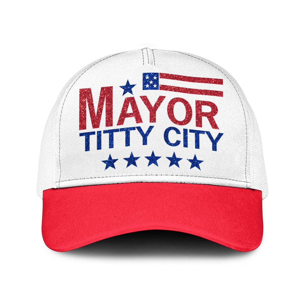 Mayor Of Titty City Wearing Mayor Of Titty City Trucker Cap