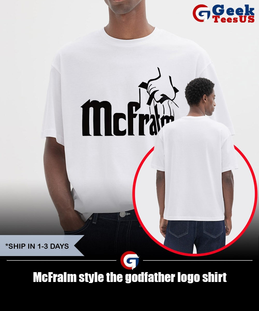 McFralm style the godfather logo shirt