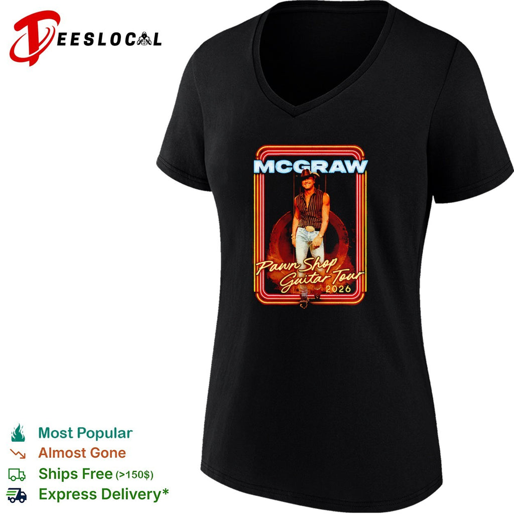 McGraw Pawn Shop Guitar Tour 2026 Country Music shirt