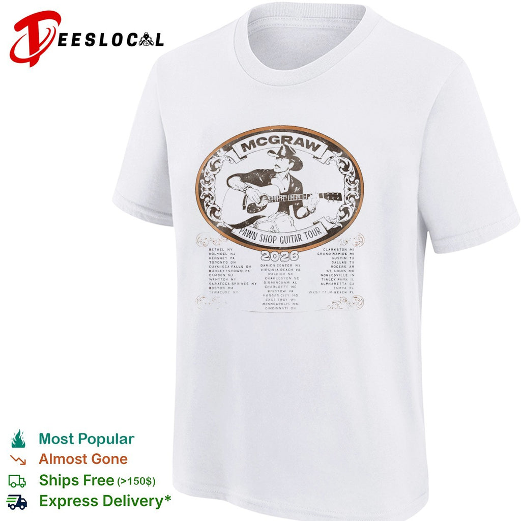 McGraw Pawn Shop Guitar Tour 2026 shirt