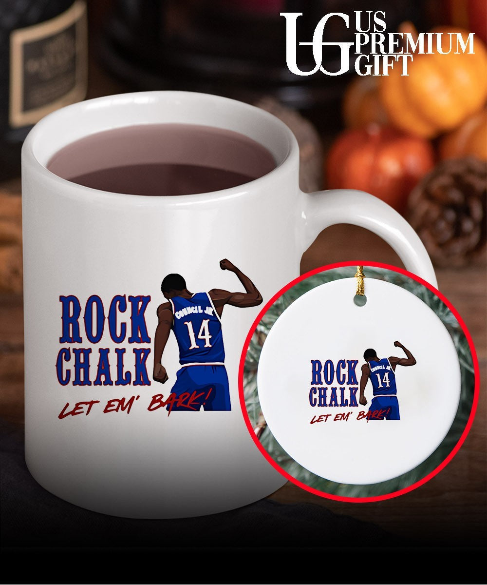 Melvin Council Jr Kansas Jayhawks basketball Rock Chalk Let Em Bark shirt