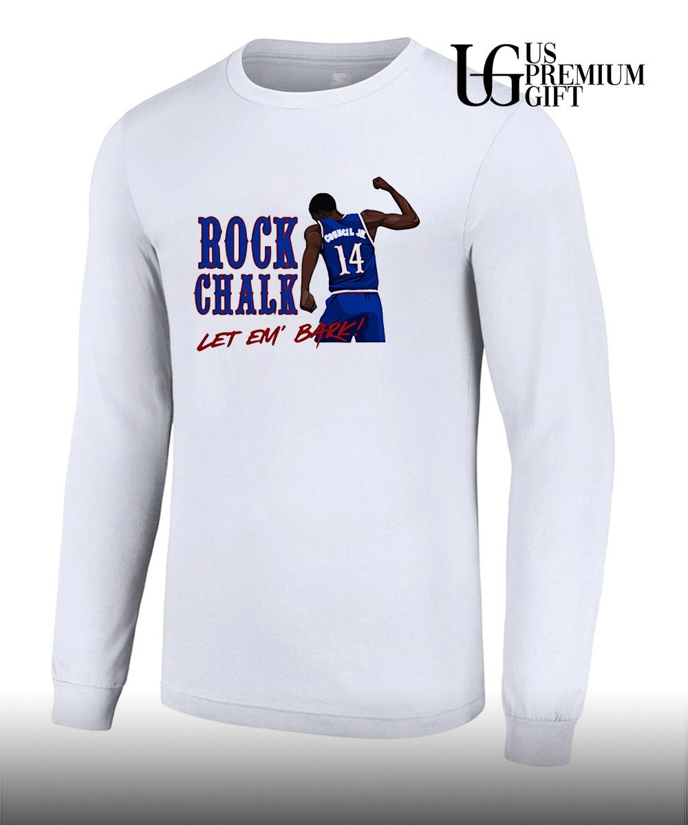 Melvin Council Jr Kansas Jayhawks basketball Rock Chalk Let Em Bark shirt